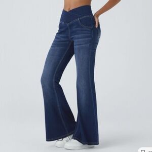 Halara Flex™ High Waisted Crossover Jeans